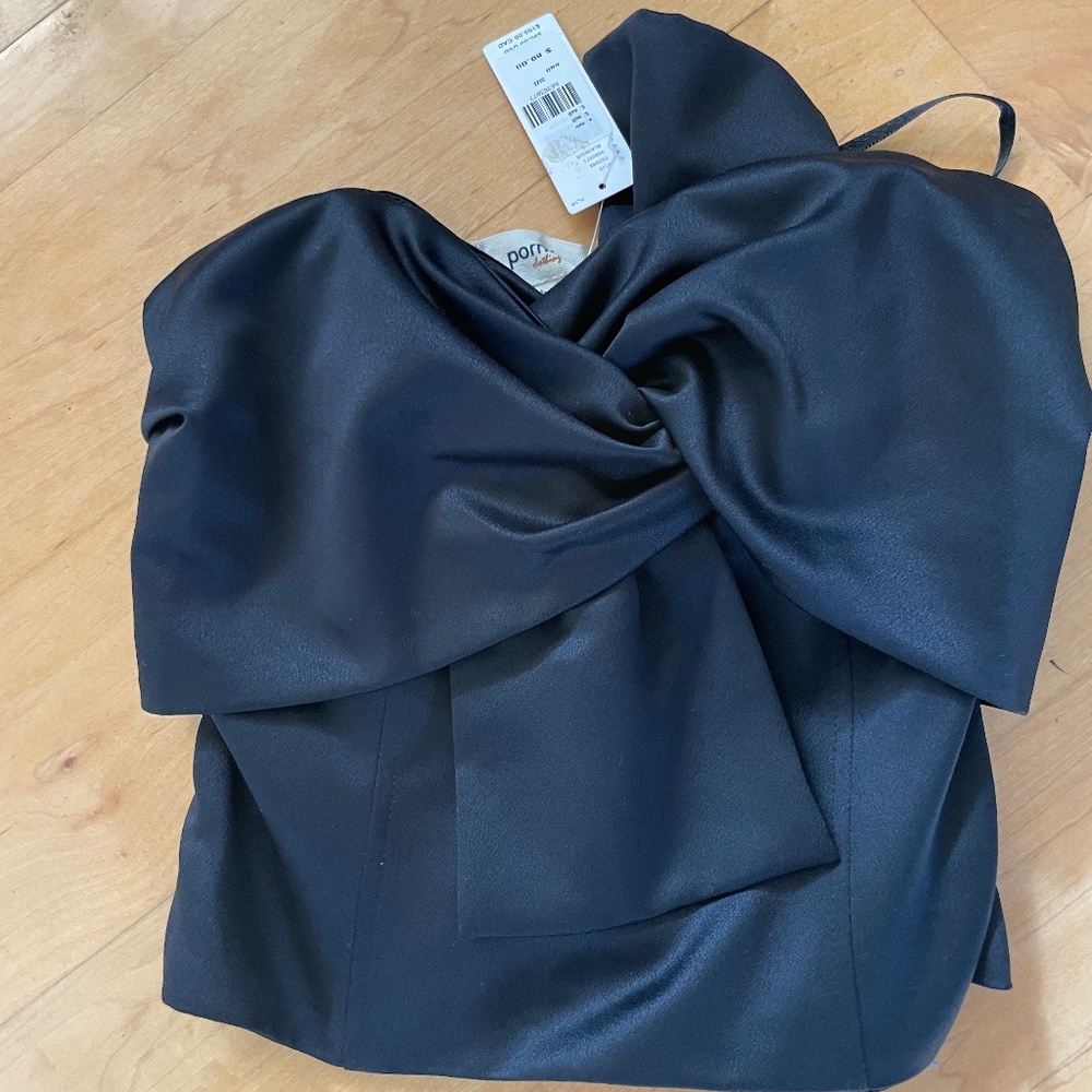 Adorable Strapless bustier top with bow-XS